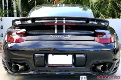 Soul Performance X-Pipe Exhaust Reuse factory tips GT2 Style Single Wall Satin Tips Porsche 997.2 Turbo 2010-2012 - POR.9972T.XP.SLT