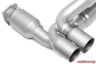 Soul Performance Sport X-Pipe Exhaust System with Sport Catalytic Converters GT2 Style Single Wall Satin Tips Porsche 997.1 Turbo 2006-2009 - POR.997T.XES.SLT