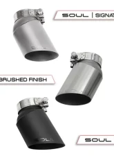 Soul Performance Sport X-Pipe Exhaust System with Sport Catalytic Converters GT2 Style Single Wall Satin Tips Porsche 997.1 Turbo 2006-2009                                     - POR.997T.XES.SLT - Image 12