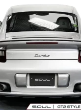 Soul Performance Sport X-Pipe Exhaust System with Sport Catalytic Converters GT2 Style Single Wall Satin Tips Porsche 997.1 Turbo 2006-2009                                     - POR.997T.XES.SLT - Image 3