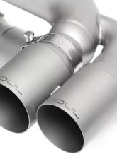 Soul Performance Sport X-Pipe Exhaust System with Sport Catalytic Converters Straight Cut Single Wall Satin Tips Porsche 997.1 Turbo 2006-2009                                     - POR.997T.XES.SWT - Image 2