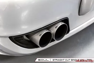 Soul Performance Sport X-Pipe Exhaust System with Sport Catalytic Converters Reuse factory tips Porsche 997.1 Turbo 2006-2009 - POR.997T.XES.OE