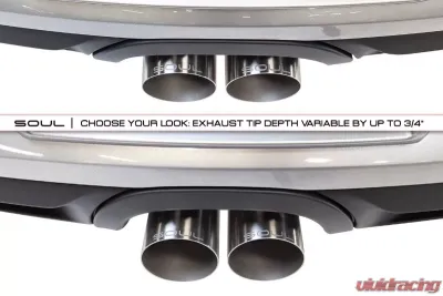 Soul Performance Bolt-On X-Pipe With Tips Straight Cut Single Wall Satin Tips Porsche 987.2 06-13 | 981 Cayman | Boxster 2012-2024 CLEARANCE - POR.BC.XT.SWT