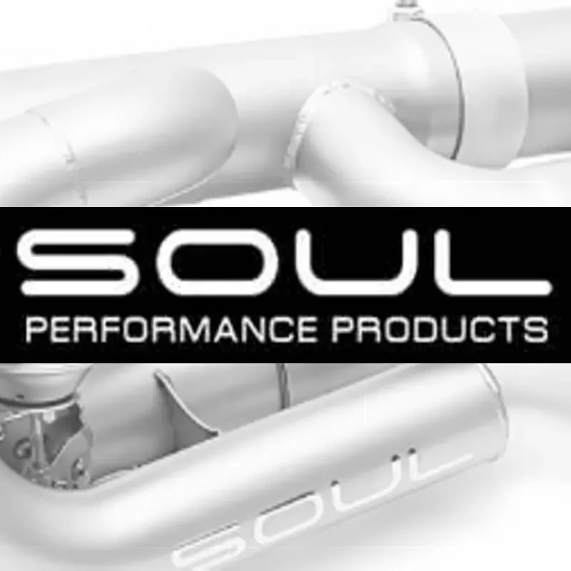 Soul Performance Resonated Muffler Bypass Exhaust 3.5 Inch Straight Cut Single Wall Black Tips BMW M5 F10 2012-2017 - BMW.F10.MB.SWTB