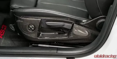 ABT OEM Carbon Fiber 2pc Front Seat Frame Covers Audi RS3 2018-2020 - 8V077023141-4