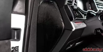 ABT 2pcs Gloss Carbon Fiber Dashboard Side Covers - 4M807006110-4