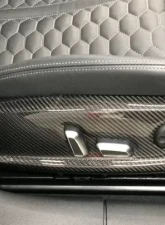 ABT OEM 2pc Carbon Fiber Seat Frame Covers Audi A6 | S6 2016-2018                                     - 4G057142141-4 - Image 2