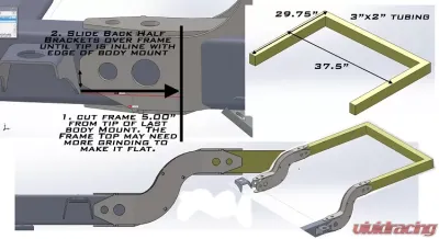 Artec Industries Back Half Frame Kit Jeep - FK0002