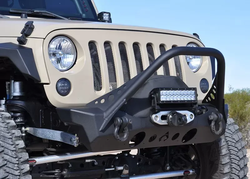 NightHawk Jeep JK Front Bumper W/Mid Tube Stinger Artec Industries - JK2303