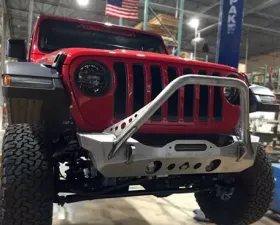 Artec Industries NightHawk Jeep JL Front Bumper W/Mid Tube Stinger Bare