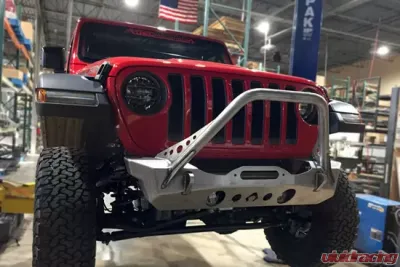 Artec Industries NightHawk Jeep JL Front Bumper W/Mid Tube Stinger Bare - JL5303
