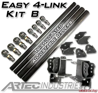 Artec Industries No Tube 7/8" and 1.25" Rod Ends Easy 4 Link Kit B - LK0013