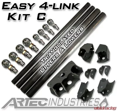 Artec Industries Tube 7/8" and 1.25" Rod Ends Easy 4 Link Kit C - LK0021