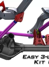 Artec Industries Easy 3 Link Kit G Adjustable Upper link No Tubing Outside Frame Offset Front Driver Rear Passenger                                     - LK0134 - Image 2