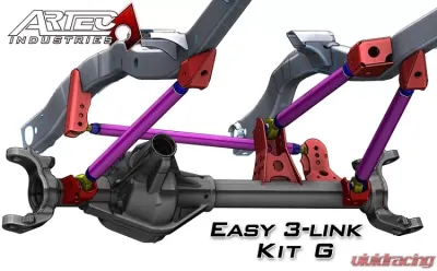 Artec Industries Easy 3 Link Kit G Offset Front Driver Rear Passenger Adjustable Upper Link - LK0135