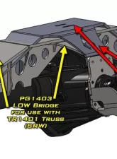 Artec Industries 14 Bolt Pinion Guard W/Truss Bridge High                                     - PG1402 - Image 2