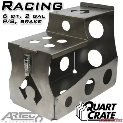 Artec Industries Racing Quart Crate 6 Qts Brake P/S 2 Gallons - QC0102