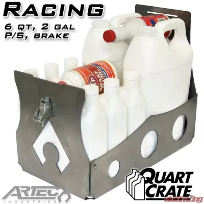 Artec Industries Racing Quart Crate 6 Qts Brake P/S 2 Gallons - QC0102