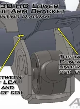 Artec Industries Dana 30 HD LCA Brackets CAM Slot W/Horseshoe                                     - TJ3011 - Image 3