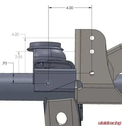 Artec Industries Raised Tracbar Bracket Jeep TJ Front Axle - TJ3013