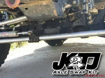 Artec Industries JK2TJ Front Axle Swap Kit Dana 44 Rubicon LCA Brackets W/Standard Hole - TJ4417