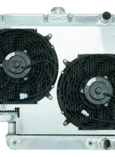 Cold Case Radiators 500 Box Aluminum Performance Radiator and Dual 12 Inch Fans Kit Chevrolet Impala 1961-1965                                     - CHI565A-5K - Image 2