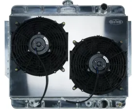 Cold Case Radiators Aluminum Radiator and Dual 12 Inch Fan Kit Stamped Chevrolet Impala | SS 1961-1965