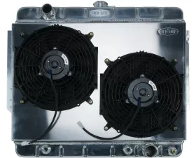 Cold Case Radiators Aluminum Radiator and Dual 12 Inch Fan Kit Stamped Chevrolet Caprice | Impala 1966-1968