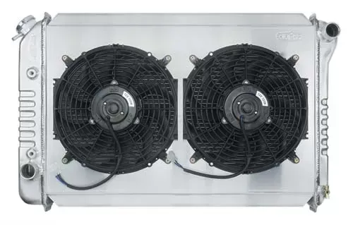 Cold Case Radiators Aluminum Radiator 26 Inch Manual Transmission Dual 12 Inch Fans Ford Mustang | Fairlane | Torino | Mercury Cougar MT 1969-1973 - FOM578K