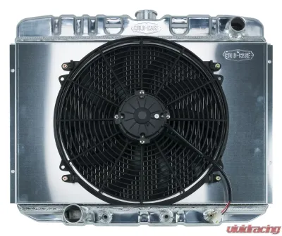Cold Case Radiators 24" Aluminum Performance Radiator and 16 Fan Kit Ford Mustang | Mercury Cougar AT 1967-1970 - FOM588AK