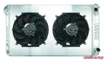 Cold Case Radiators Aluminum Radiator AT and 12 Inch Fan Kit Chevrolet | GMC LS Swap 1967-1976 - GMT558ALSK