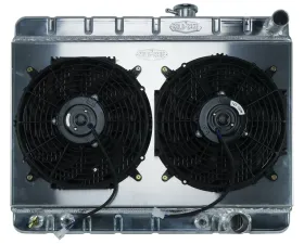Cold Case Radiators Aluminum Radiator and 12 Inch Dual Fan Kit Pontiac GTO | Tempest | LeMans without AC AT 1964-1965