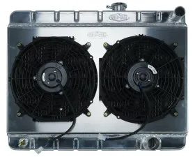 Cold Case Radiators Aluminum Radiator and 12 Inch Dual Fan Kit Pontiac GTO | Tempest | LeMans without AC MT 1964-1965