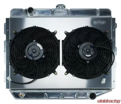 Cold Case Radiators Aluminum Performance Radiator and 12 Inch Dual Fan Kit 17x26 Inch Dodge | Chrysler | Plymouth MT 1966-1974 - MOP750K