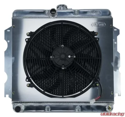 Cold Case Radiators Aluminum Performance Radiator and 16 Inch Fan Kit Chrysler | Dodge | Plymouth MT 1962-1974 - MOP751K