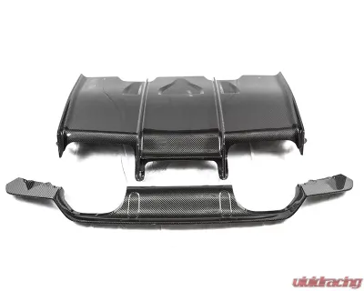 PSM Dynamic Rear Diffuser w/ Under Tray Combo BMW M3 | M4 F8x 15-20 - BRF02V4CF