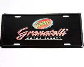 Granatelli Motorsports Black Face & Full Color Logo Aluminum License Plate
