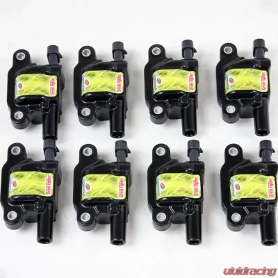 Granatelli MotorsportsGM LS Coil Cars 60KV Street Fighter Serie (Set of 8) - Black Body - 28-0512-CP