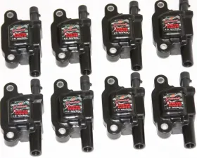 Granatelli Motorsports GM LS Series Hi-Perf Coil Cars 80KV Black Body (Set of 8)