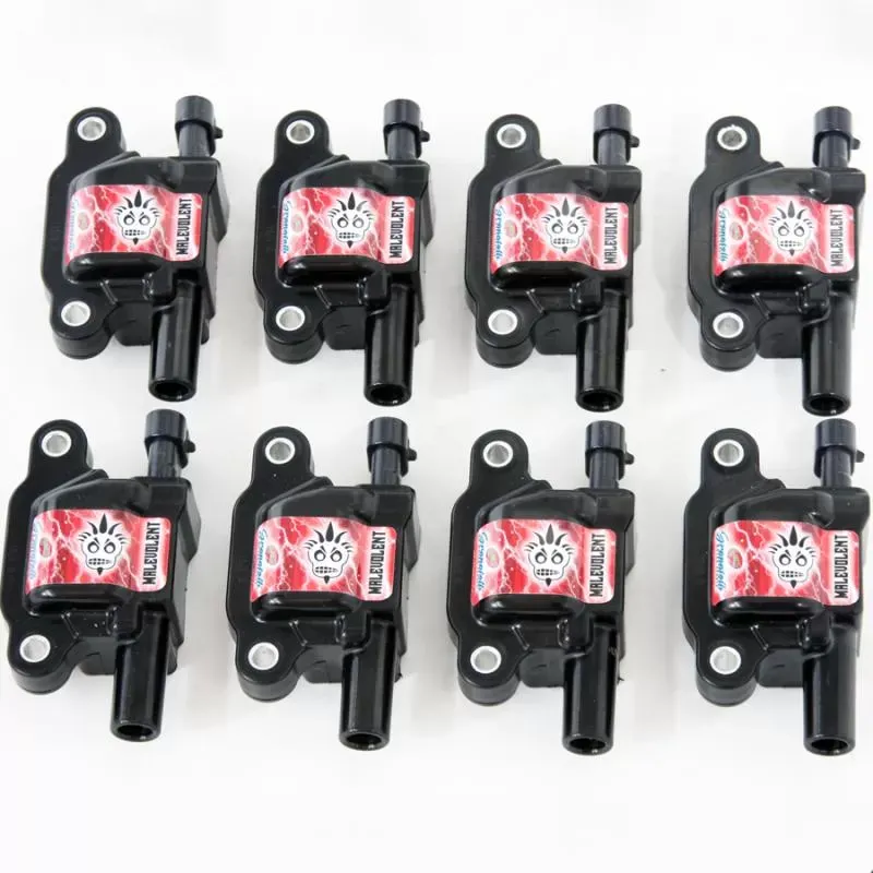 Granatelli Motorsports GM LS Coil Cars 85KV Malevolent Series (Set of 8) Black Body - 28-0513-CPM