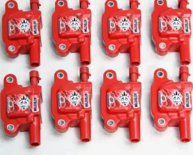 Granatelli Motorsports GM LT Series Coil Cars 85KV Malevolent Series (Set of 8) Red Body Chevrolet C7 | C8 Corvette | Gen 6 Camaro