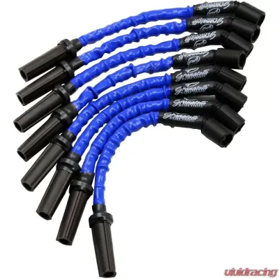 Granatelli Motorsports Hi-Perf C-N-P Ignition Wire Connector Kit w/ Blue High Temp Silicone Jacketing - 28-1545HTBL