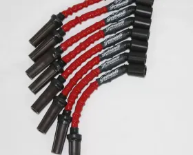 Granatelli Motorsports Hi-Perf C-N-P Ignition Wire Connector Kit w/ Red High Temp Silicone Jacketing