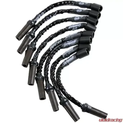 Granatelli Motorsports Hi-Perf Coil-Near-Plug Conn Kit w/ 9 Inch Lead Wire w/ Black High Temp Silicone Jacketing GM Truck/SUV V-8 - 28-1629HTB