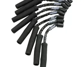 Granatelli Motorsports Hi-Perf Coil-Near-Plug Conn Kit w/ 9 Inch Lead Wire w/ Black High Temp Silicone Jacketing and Black Fire Sleeve GM Truck/SUV V-8
