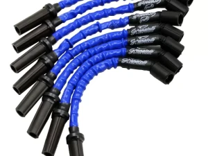 Granatelli Motorsports Hi-Perf Coil-Near-Plug Conn Kit w/ 9 Inch Lead Wire w/ Blue High Temp Silicone Jacketing GM Truck/SUV V-8 - 28-1629HTBL - Image 5