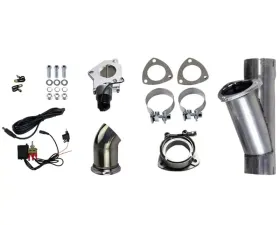 Granatelli Motorsports Electronic Exhaust Cutout Systems - Aluminized Mild Steel - Slip Fit