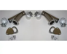 Granatelli Motorsports Manual Exhaust Cutouts - Stainless Steel - Slip Fit