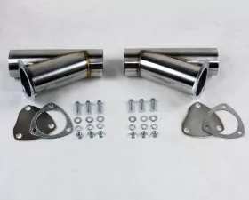 Granatelli Motorsports Manual Exhaust Cutouts - Stainless Steel - Weld In