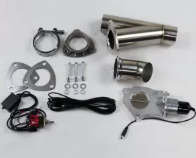 Granatelli Motorsports Electronic Exhaust Cutout Systems - Stainless Steel - Weld In